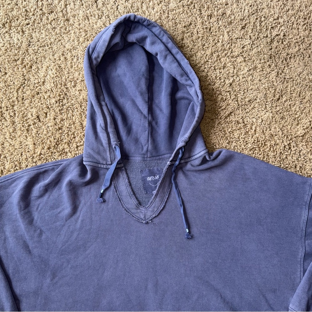 Women’s Aerie Barefoot Hoodie Blue Size XL - Picture 5 of 6